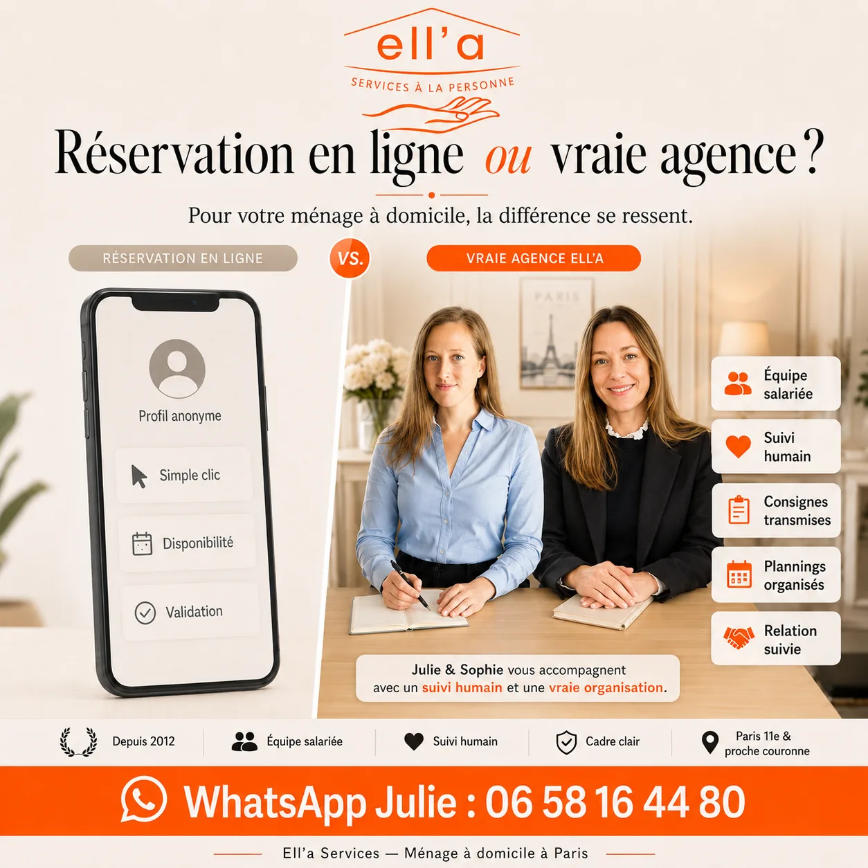 Menage a Paris - Ell'a Services