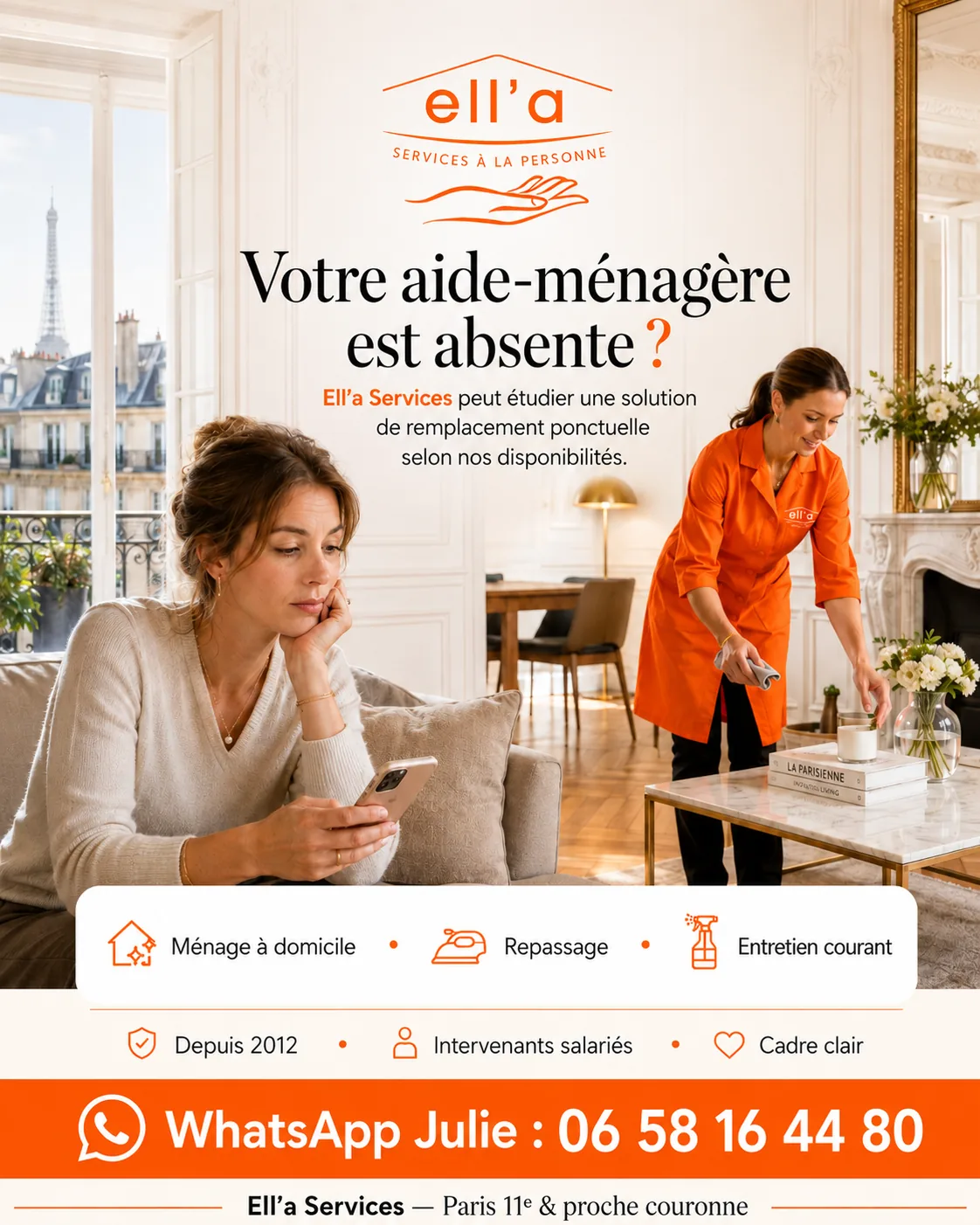 Menage a Paris - Ell'a Services
