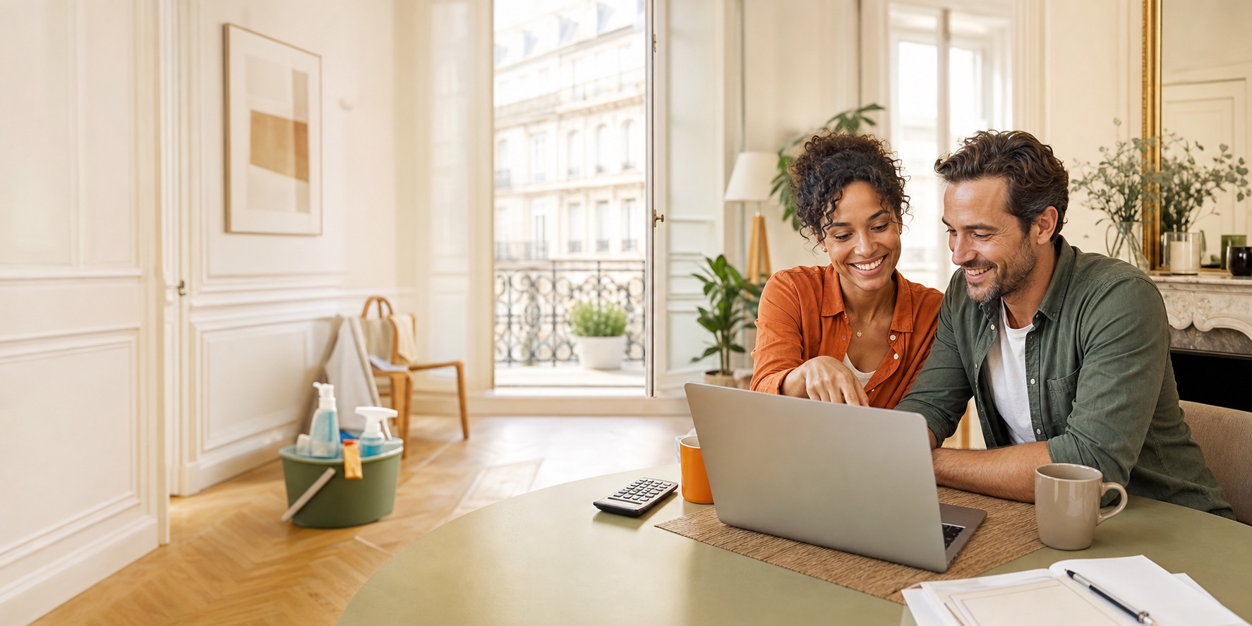 Clients parisiens heureux de réduire leur reste à charge grâce au crédit d'impôt immédiat