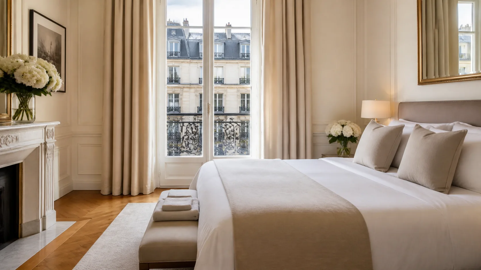 Finitions soignées dans un intérieur parisien rangé