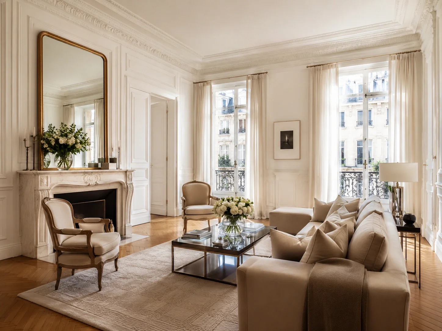 Appartement parisien lumineux après un ménage régulier Ell'a Services