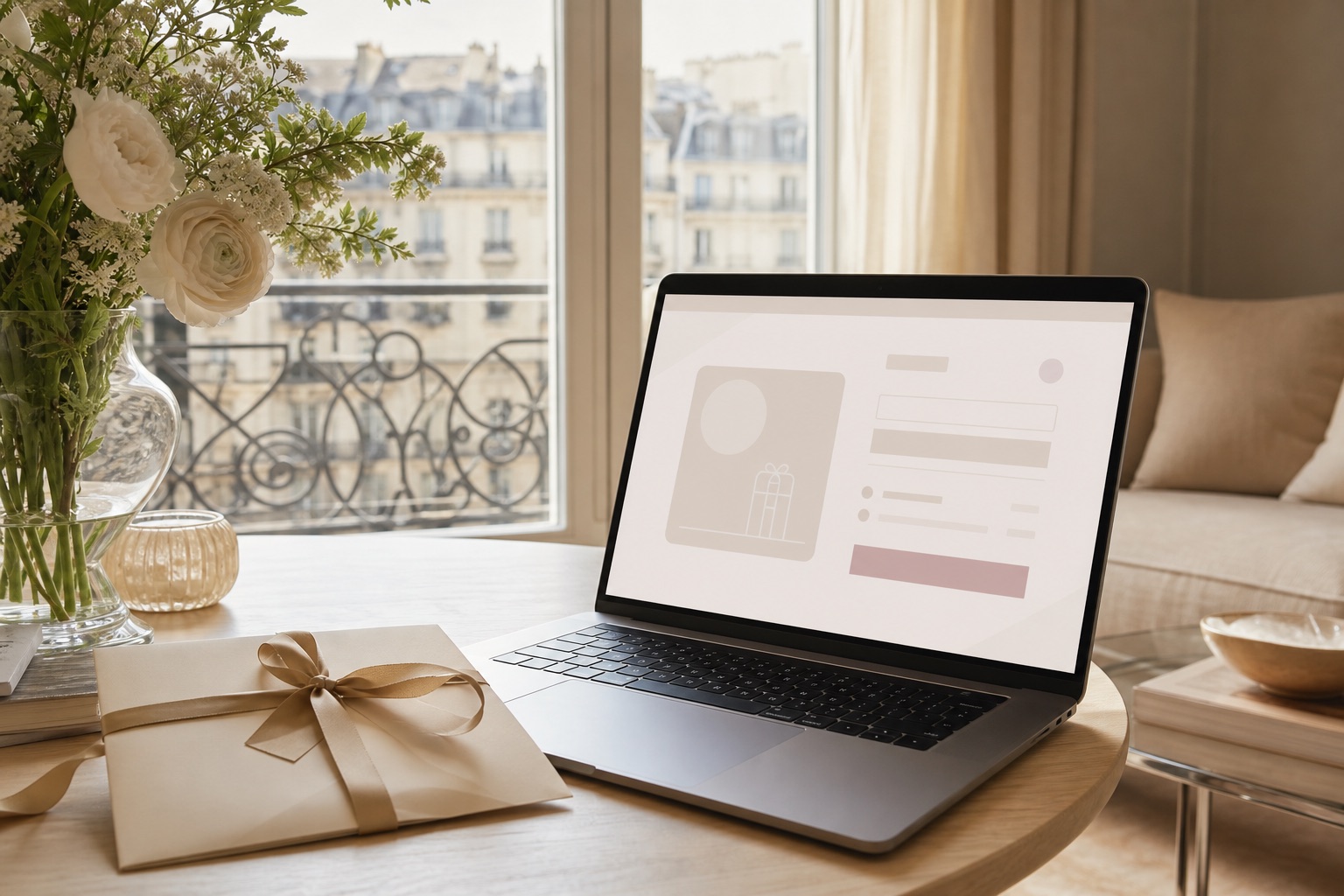Commande en ligne d'une carte cadeau ménage à domicile à Paris